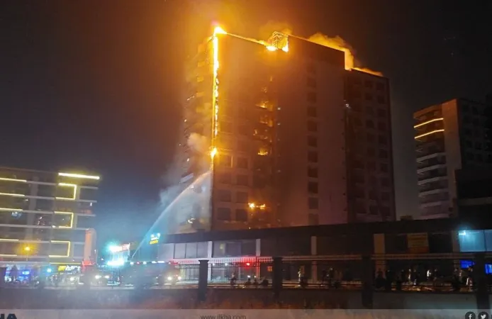 Diyarbakır’da plazada korkutan yangın: Mahsur kalanlar kurtarılıyor
