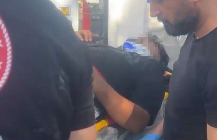 Şarampole yuvarlanan otomobilde 2 kişi yaralandı