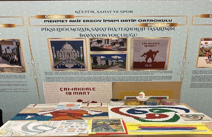Diyarbakırlı Öğrencilerin Mozaik Projesine Ankara'da Birincilik Ödülü