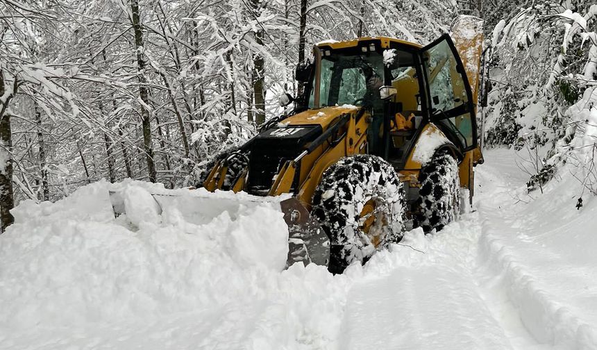 Hakkari'de Yoğun Kar Yağışı Sebebiyle Kara Saplanan Araçlarda 30 kişi mahsur kaldı