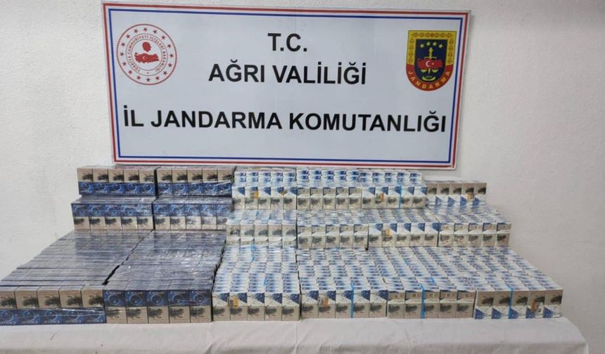 Ağrı'da 1830 Paket Kaçak Sigara Operasyonu