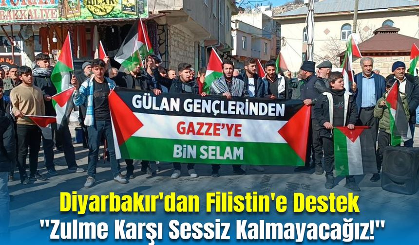 Diyarbakır'dan Filistin'e Destek: "Zulme Karşı Sessiz Kalmayacağız!"