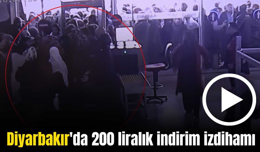 Diyarbakır'da 200 liralık festival çeki için izdiham yaşandı