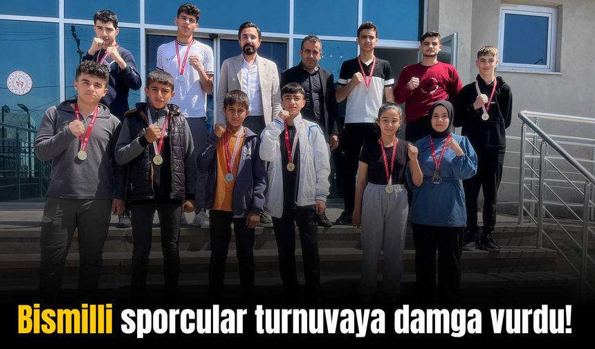 Bismilli sporcular Diyarbakır’daki turnuvaya damga vurdu!