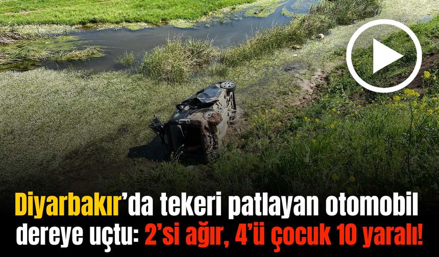 Diyarbakır’da kınaya giden aile kaza yaptı: 2’si ağır 10 yaralı