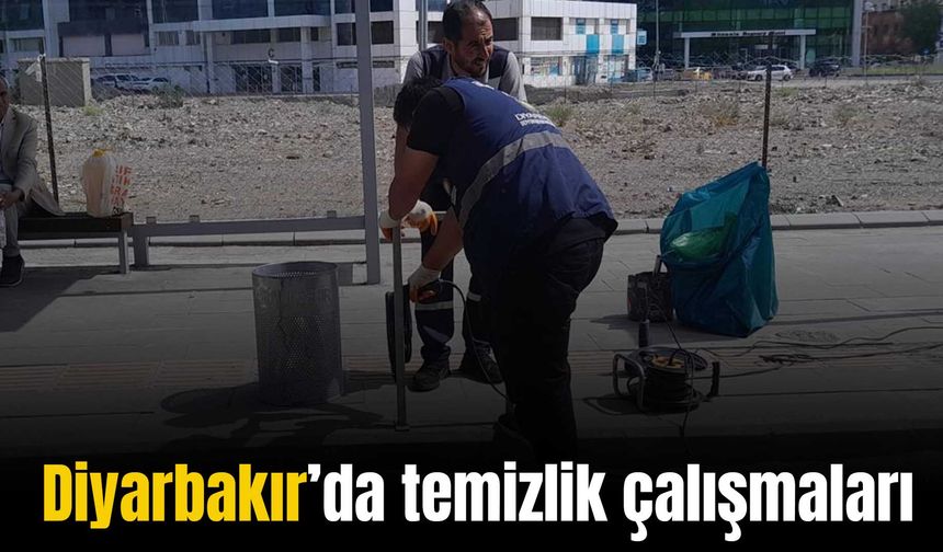 Diyarbakır’da temizlik çalışmaları sürüyor