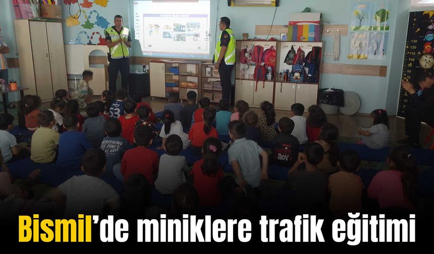 Bismil’de jandarma, trafik haftasında çocuklara eğitim verdi