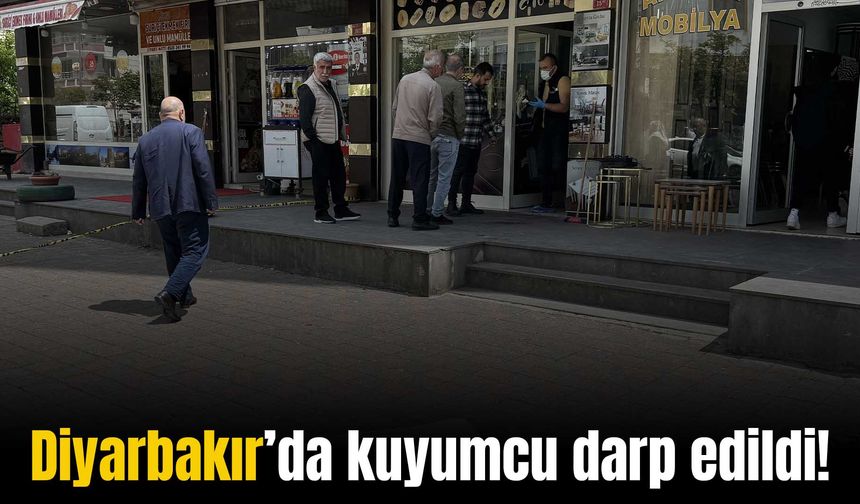 Diyarbakır'da 2 kişi kuyumcuyu darp edip kaçtı!