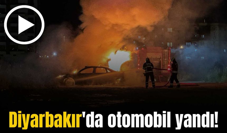 Diyarbakır'da park halindeki otomobil çıkan yangında kullanılamaz hale geldi