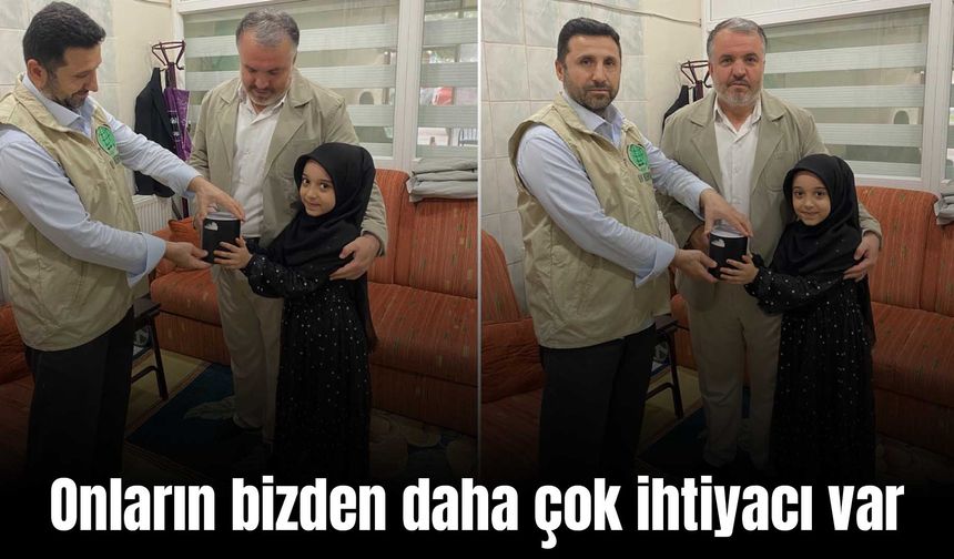 Minik Sümeyra, kumbarasını Gazzeli kardeşleri için bağışladı