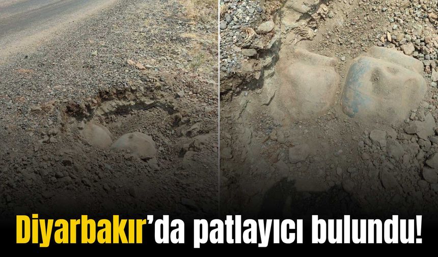 Diyarbakır’da yola tuzaklanmış 80 kilogram bomba bulundu!