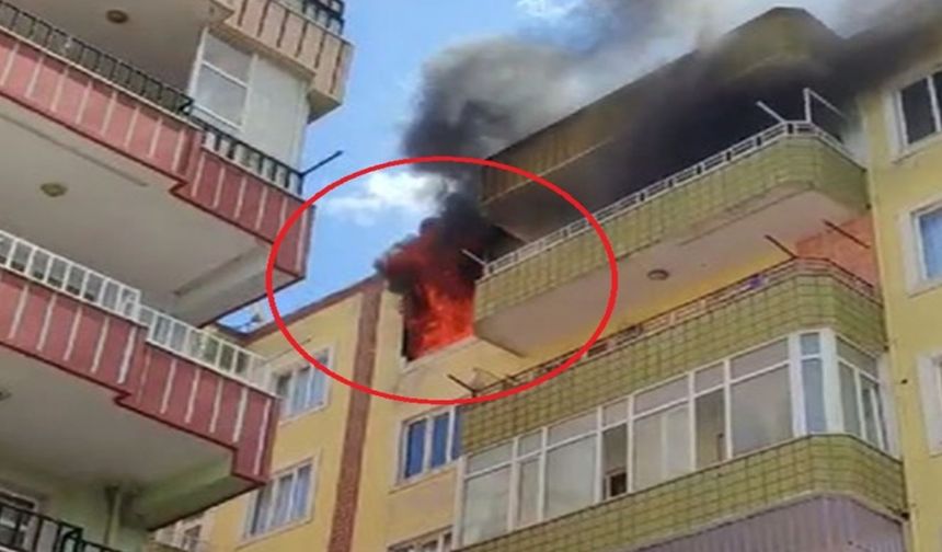 Diyarbakır'da apartman dairesinde yangın