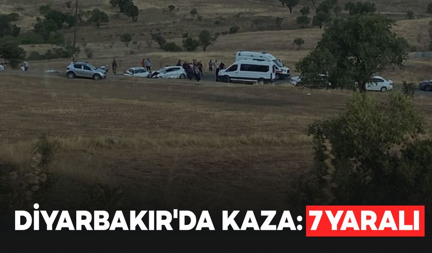 Diyarbakır'da trafik kazası: 7 yaralı