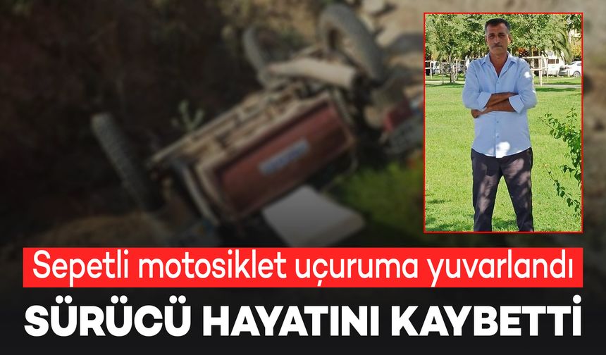 Diyarbakır’da uçuruma yuvarlanan sepetli motosikletin sürücüsü öldü