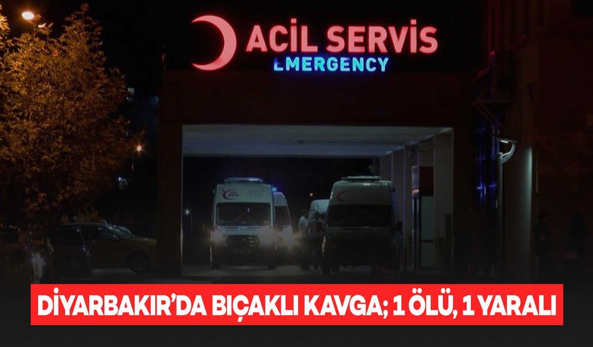 Diyarbakır’da bıçaklı kavgada 1 kadın öldü, 1 kişi yaralandı