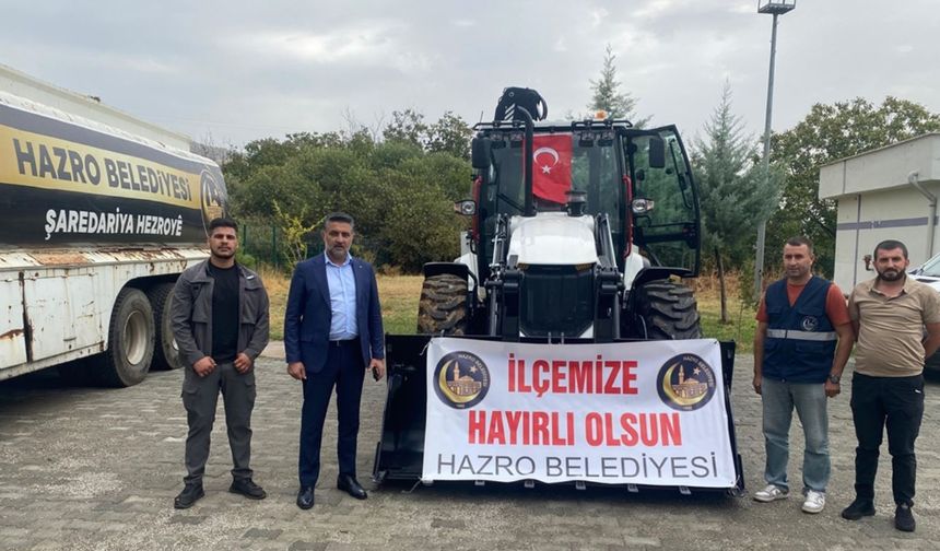 Bakanlık, Hazro Belediyesi’ne iş makinesi hibesi etti