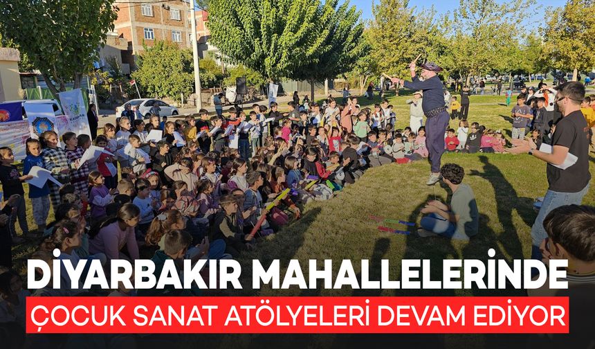 Diyarbakır Mahallelerinde Çocuk Sanat Atölyeleri Devam Ediyor