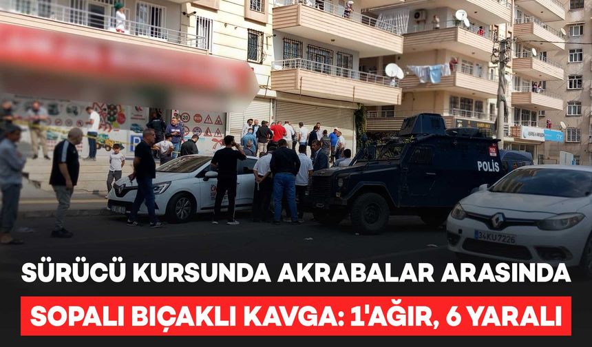 Diyarbakır’da bıçaklı-sopalı kavga: 1'i ağır, 6 yaralı