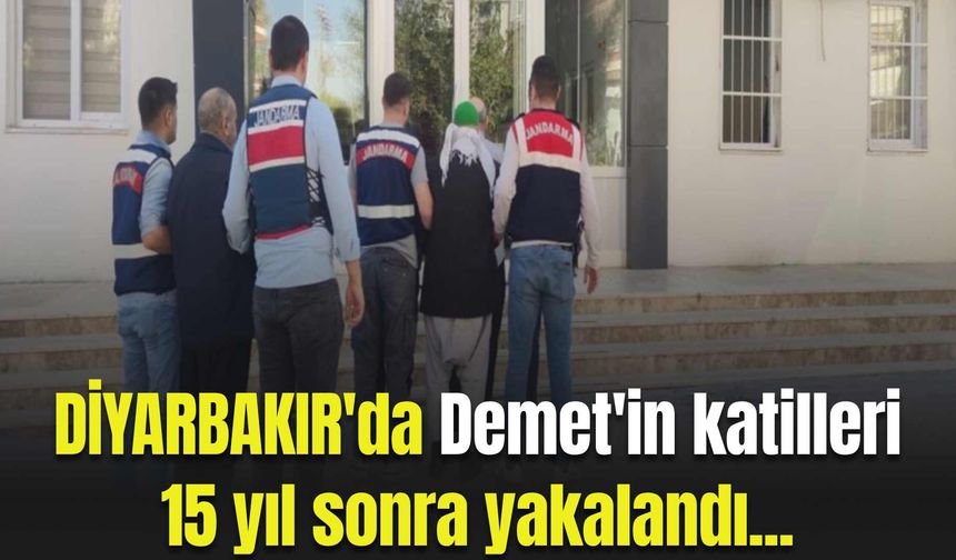 Diyarbakır'da Demet'in katilleri 15 yıl sonra yakalandı