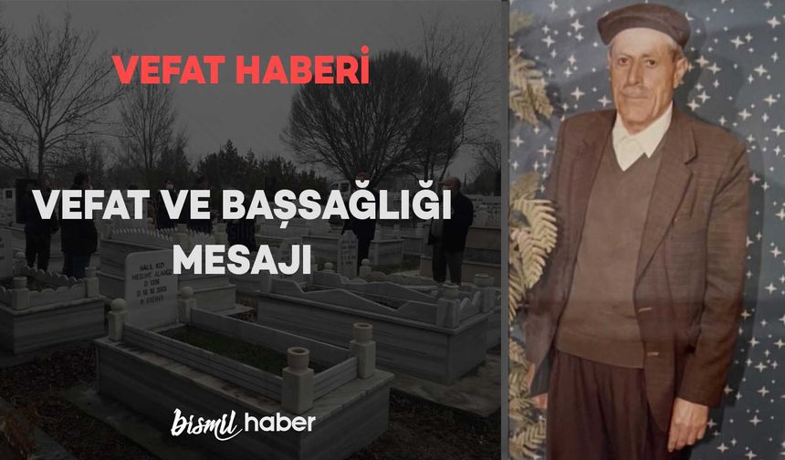 Dêrîş Köyünden Hacı Mehmet Ayaz vefat etmiştir