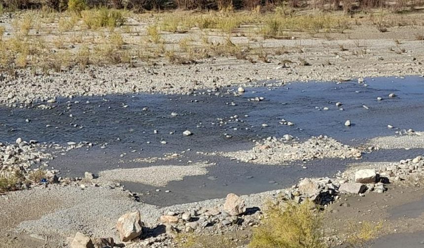 Diyarbakır Kulp Çayı'nda kuraklık sinyalleri