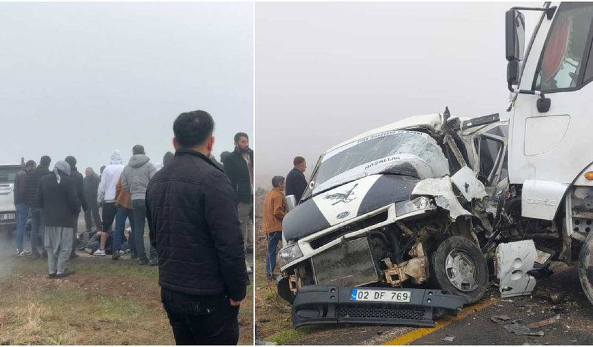 Diyarbakır Çınar’da yoğun sis nedeniyle kaza: 1 ağır yaralı