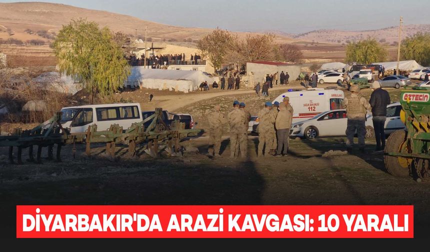 Diyarbakır'da taşlı, sopalı arazi kavgası: 10 yaralı