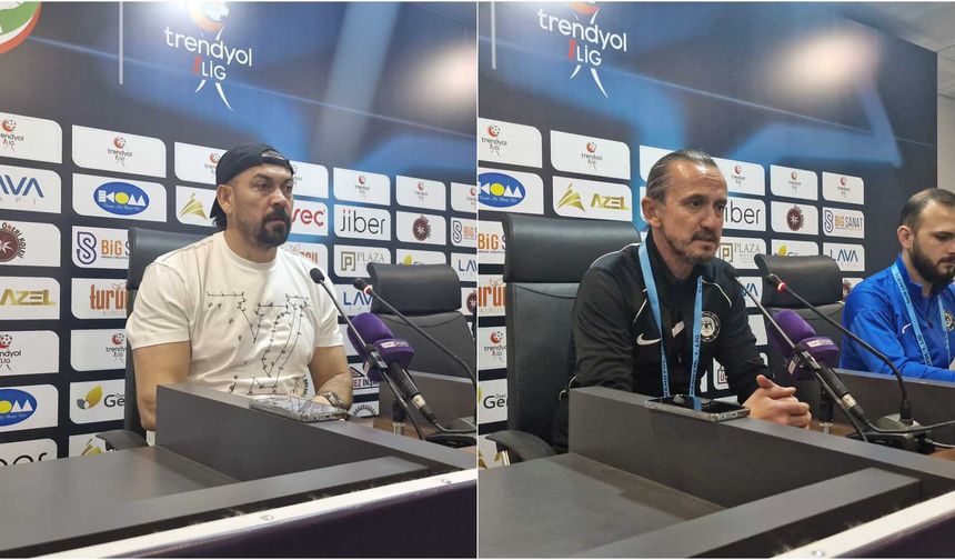 Amedspor - Çorum FK maçının ardından Servet Çetin ve Tuncay Şanlı’dan açıklamalar