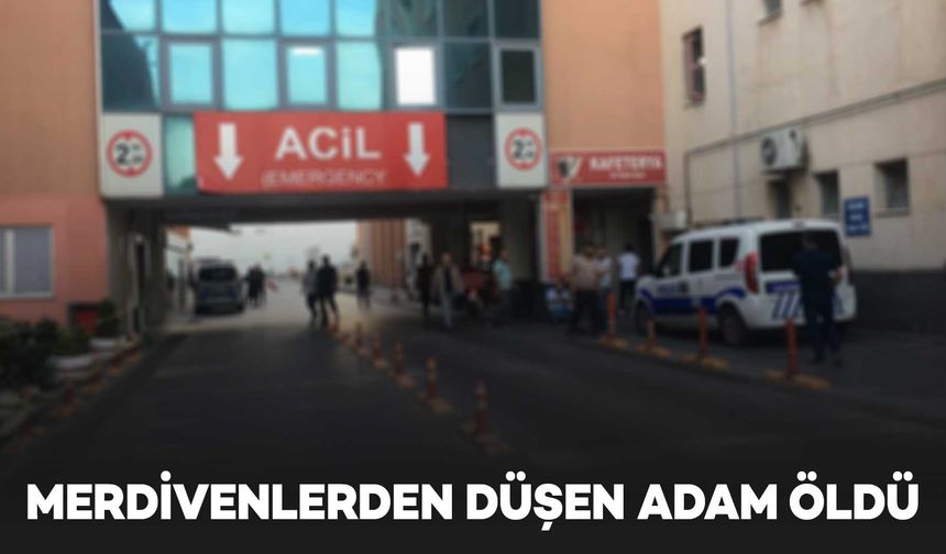 Apartman merdivenlerinden düşen 60 yaşındaki adam, öldü