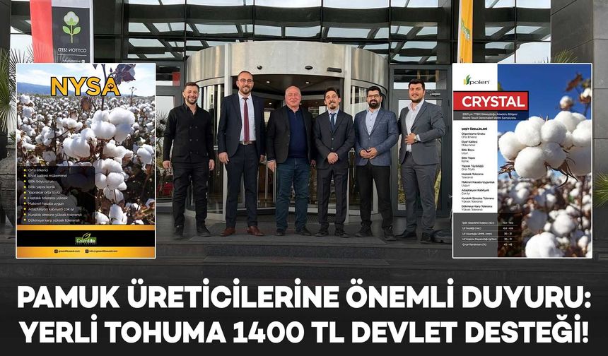 Bismil Tarım Tekstil’den Pamuk Üreticilerine önemli duyuru: Yerli tohumda torba başına 1400 TL devlet desteği!