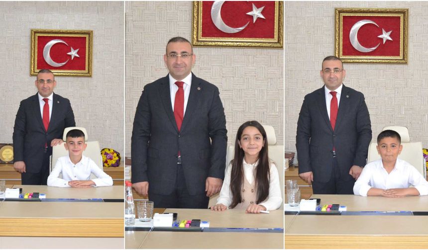 Bismil’de ilkokul çocukları kaymakam oldu