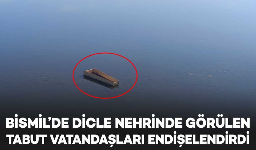 Dicle Nehrinde görülen tabut, vatandaşları endişelendirdi