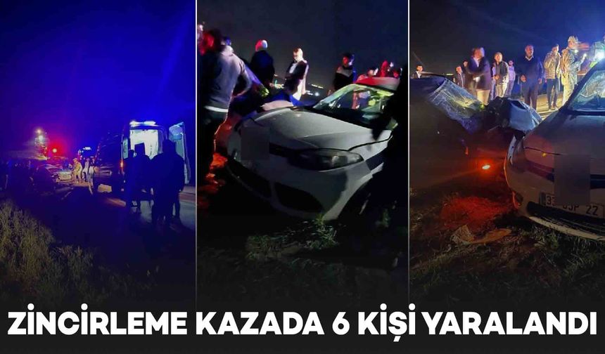 Diyarbakır Silvan’da zincirleme kaza: 6 yaralı