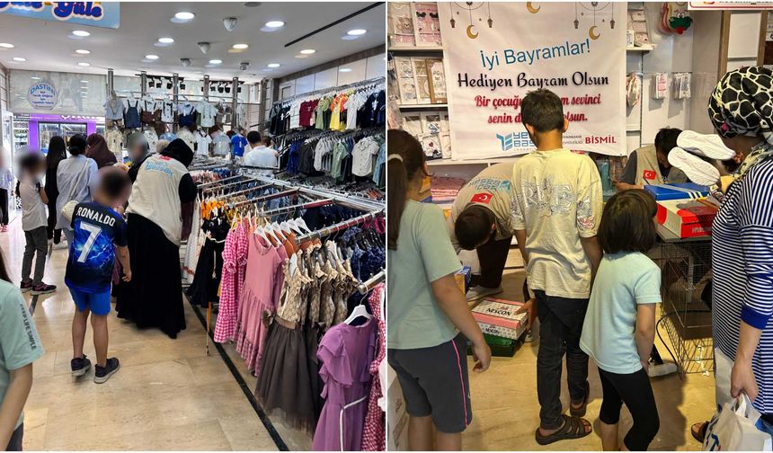 Bismil’de bayram sevinci: 50 çocuk giydirildi, ailelerine bayram şekeri ulaştırıldı