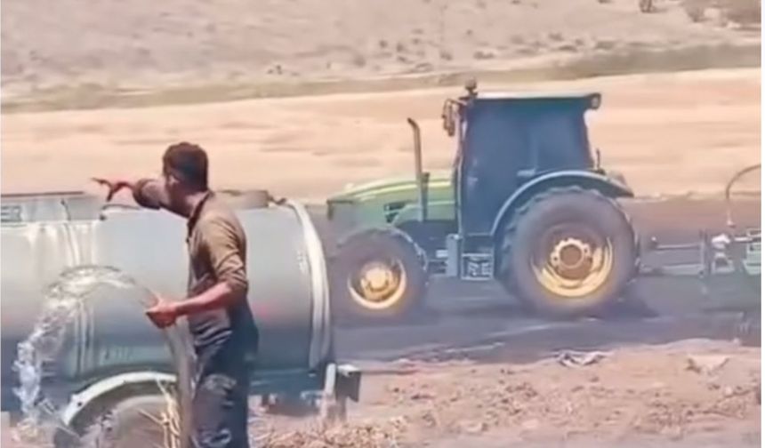 Çınar Belenli köyünde 40 dönüm buğday yangında küle döndü