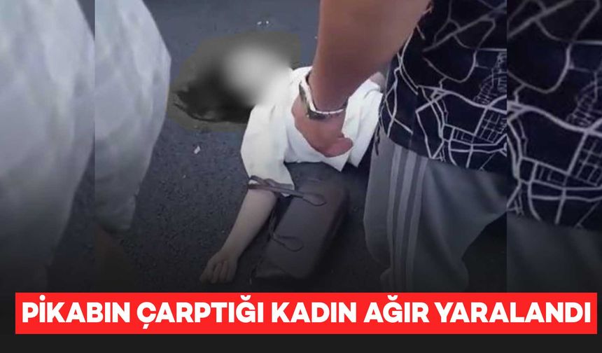 Diyarbakır’da pikabın çarptığı kadın ağır yaralandı