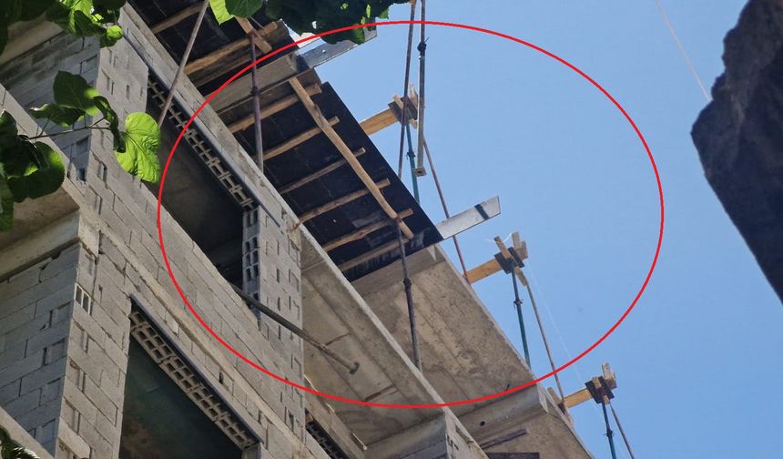 Diyarbakır'da inşaatın 5'inci katından düşen bir işçi öldü, diğeri ağır yaralandı