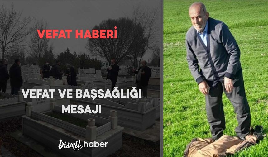 Güngeçti Köyünde Hacı Ebedin Parlar vefat etmiştir