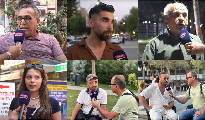 Bismil’de sokak röportajında vatandaşlar taleplerini sıraladı