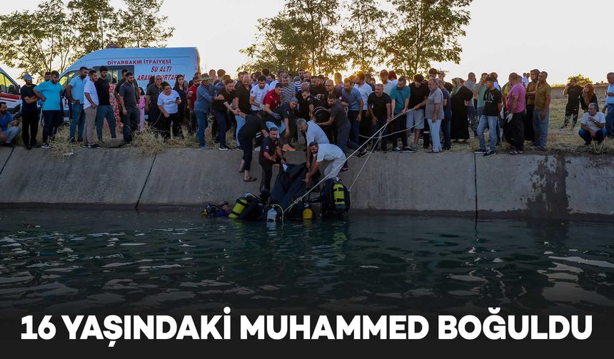 Diyarbakır’da 16 yaşındaki genç, sulama kanalında boğuldu