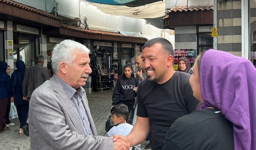 Çermik Belediye Başkanı Esnaf Ve Vatandaşlarla Buluştu