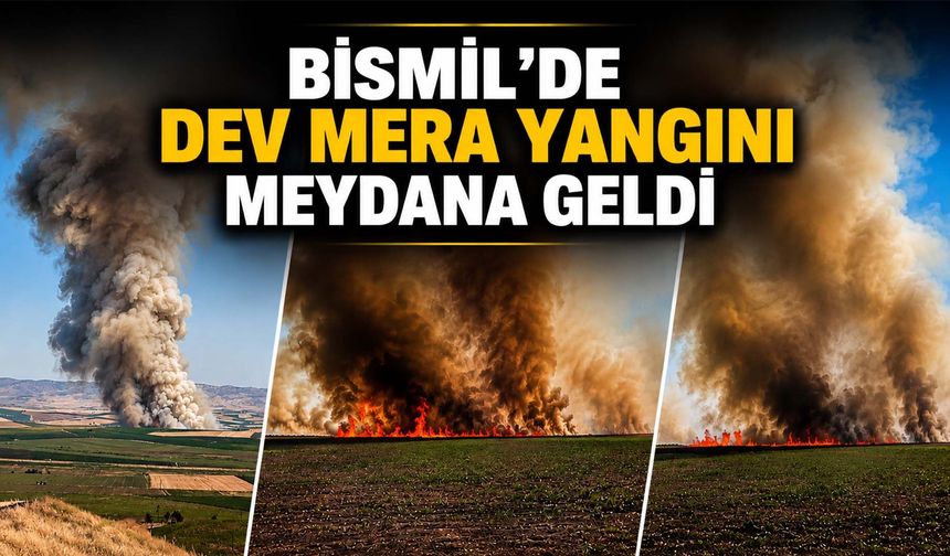 Bismil'de Merada Yangın Meydana Geldi
