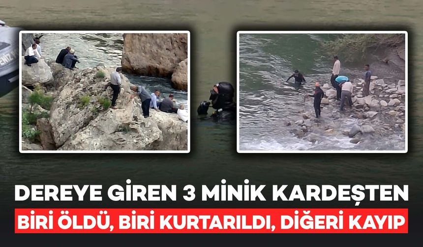 Dereye Giren 3 Minik Kardeşten Biri Hayatını Kaybetti, Diğeri Kayıp