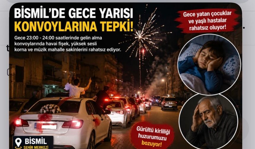 Bismil’de Gece Yarısı Konvoylarına Tepki: Vatandaşlar Rahatsız