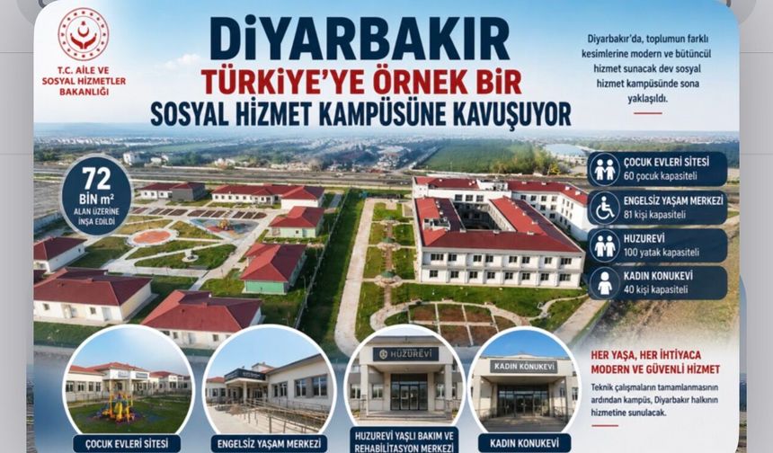 Diyarbakır’da Binlerce Vatandaşa Hizmet Verecek Dev Proje