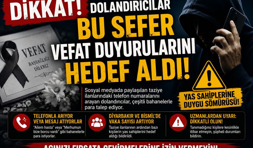 Dikkat! Dolandırıcılar Bu Kez Vefat Duyurularını Hedef Aldı