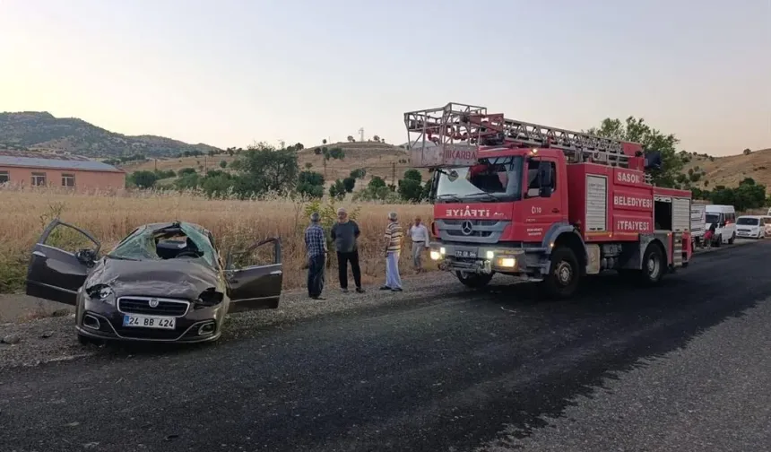 Diyarbakır'da takla atan otomobildeki anne ve oğlu öldü; 2'si ağır 4 yaralı