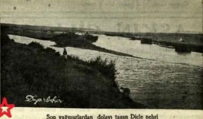 1936'da Dicle Nehri Taştı: Bismil ve Çevresindeki Köyler Sular Altında Kaldı