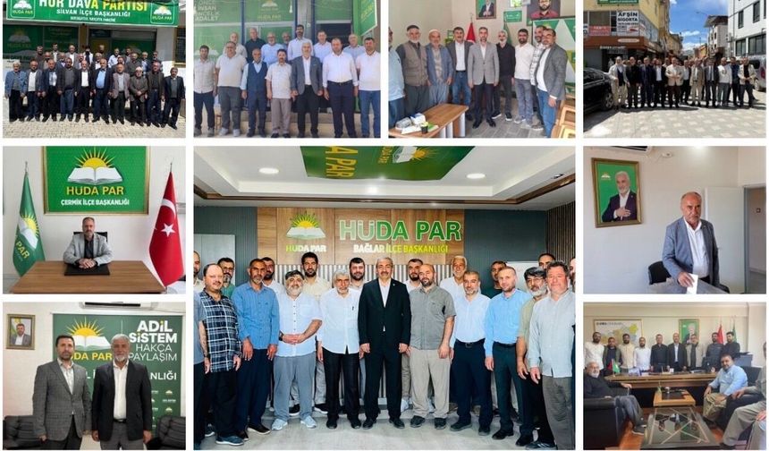HÜDA PAR Diyarbakır'da Kongre Sürecini Tamamladı: Yeni İlçe Başkanları Belli Oldu