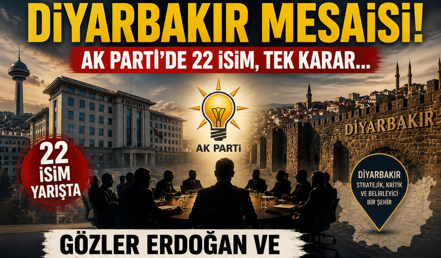 Diyarbakır'da Tarihi Karar Yaklaşıyor: 22 İsimden Biri İl Başkanı Olacak